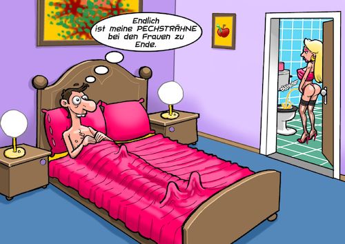 Cartoon: Pechsträhne (medium) by Joshua Aaron tagged pech,frauen,beischlaf,transvestit,single,junggeselle,hotel,pech,frauen,beischlaf,transvestit,single,junggeselle,sex,hotel