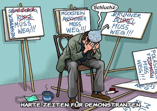 Cartoon: Probleme rechter Demonstranten (medium) by Chris Berger tagged rechte,demonstranten,fpö,ndp,regierung,österreich,kanzler,gesundheitsminister,finanzminister,wechsel,rechte,demonstranten,fpö,ndp,regierung,österreich,kanzler,gesundheitsminister,finanzminister,wechsel