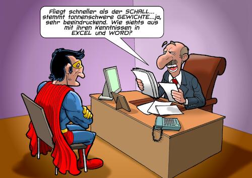 Superhelden Bewerbung