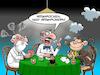 Cartoon: Affenpocken (small) by Joshua Aaron tagged infektion,krankheit,zoonose,affenpocken,affen,menschen,überträger,pandemie