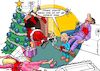 Cartoon: Christmas in Texas (small) by Joshua Aaron tagged waffengesetze,usa,texas,weihnachten,psycho,killer,shooting