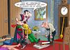 Cartoon: Draculas Homeoffice (small) by Joshua Aaron tagged dracula,vampir,pizza,lieferdienst,covid,pandemie,corona,blutsauger,igor