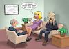 Cartoon: Drama (small) by Joshua Aaron tagged schrei,edvard,munch,eheberatung,psychologe,drama,frau,mann
