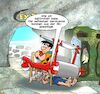 Cartoon: Feuerstein (small) by Chris Berger tagged auto,panne,steinzeit,fred,feuerstein,flintstone,auspuff,furz
