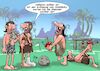 Cartoon: Frühe Kicker (small) by Joshua Aaron tagged fussball,steinzeit,ball,leder,gummi,stein
