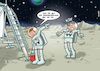 Cartoon: Gesteinsproben (small) by Joshua Aaron tagged mond,raumfahrt,gesteinsproben,astronauten,vakuum,weltall