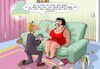 Cartoon: Heiratsantrag (small) by Joshua Aaron tagged heirat,verlobung,katze,schwiegersohn,antrag