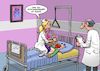Cartoon: Künstliche Beatmung (small) by Joshua Aaron tagged krankenhaus,beatmung,patient,schwester,nurse,doktor,covid,corona,pümpel,hector