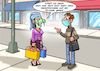Cartoon: Maskenpflicht (small) by Joshua Aaron tagged maskenpflicht,virus,pandemie,corona,covid,19,atemschutz