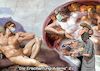 Cartoon: Michelangelo 2.0 (small) by Joshua Aaron tagged sixtinische,kapelle,covid,pandemi,infektion,mundschutz