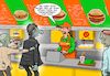 Cartoon: Neulich beim Mac (small) by Joshua Aaron tagged zombies,zombi,mac,donalds,burger,cola,menschenfleisch,happy,meal