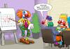 Cartoon: Pie Chart (small) by Joshua Aaron tagged büro,versammlung,clowns,narren,spassmacher,kuchendiagramm,trtendiagramm,pie,chart,statistik