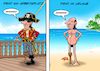 Cartoon: Pirat Privat (small) by Joshua Aaron tagged pirat,augenklappe,tanga