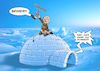 Cartoon: Polar TV (small) by Joshua Aaron tagged eskimo,fernsehen,tv,südpol,nordpol,schnee,eis,winter