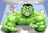 Cartoon: Proktologe (small) by Joshua Aaron tagged proktologe prostata untersuchung hulk banner marvel superheld