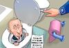 Cartoon: Putin flushed (small) by Joshua Aaron tagged putin,selenski,ukraine,russland,kriegt