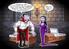 Cartoon: Steroide (small) by Joshua Aaron tagged vampir,dracula,steroide,bodybuilding,gruft,blutsauger