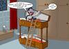 Cartoon: Stockbett (small) by Joshua Aaron tagged transylvanien,dracula,vampir,sonnenlicht,stockbett,sarg