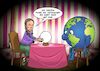 Cartoon: Wahrsagerin (small) by Joshua Aaron tagged wahrsagen,fortune,teller,greta,thunberg,umweltverschmutzung,klima,treibhauseffekt,fridays,for,future,klimaaktivisten