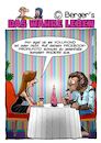 Cartoon: Werwolfdate (small) by Chris Berger tagged werwolf,vollmond,date