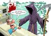 Cartoon: Zweite Meinung (small) by Joshua Aaron tagged tod,krankenhaus,arzt,zweite,meinung,patient,intensivstation