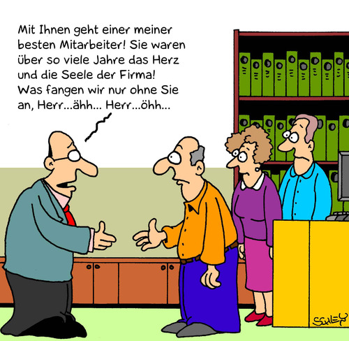 Abschied Von Karsten Wirtschaft Cartoon Toonpool