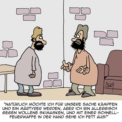 Cartoon: Allergien sind verbreitet! (medium) by Karsten Schley tagged terror,terrorismus,islam,religion,kriminalität,attentate,gesundheit,allergien,übergewicht,fettleibigkeit,terror,terrorismus,islam,religion,kriminalität,attentate,gesundheit,allergien,übergewicht,fettleibigkeit