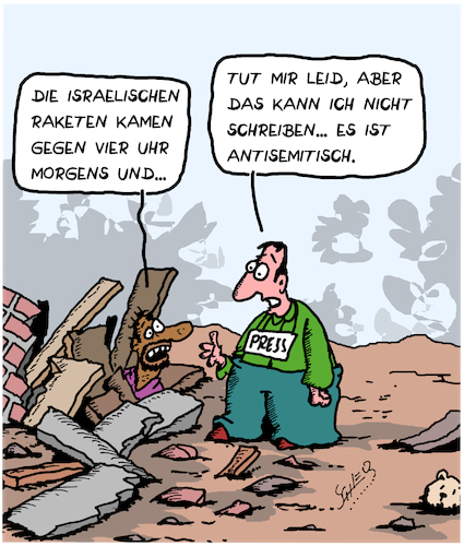 Cartoon: Antisemitismus (medium) by Karsten Schley tagged ntisemitismus,presse,pressefreiheit,medien,politik,krieg,religion,kritik,gesellschaft,ntisemitismus,presse,pressefreiheit,medien,politik,krieg,religion,kritik,gesellschaft