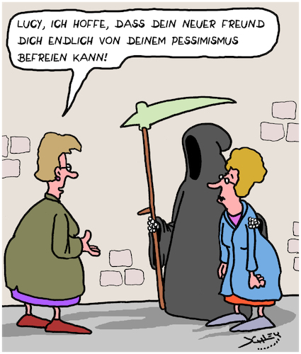 Cartoon: Befreiung (medium) by Karsten Schley tagged frauen,liebe,beziehungen,pessimismus,heilung,soziales,leben,tod,freundschaft,gesellschaft,frauen,liebe,beziehungen,pessimismus,heilung,soziales,leben,tod,freundschaft,gesellschaft