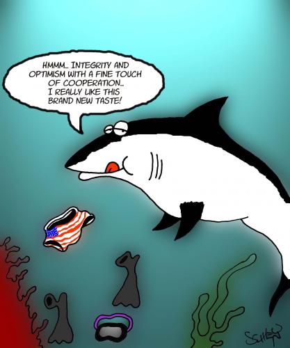 Cartoon: Brand new taste (medium) by Karsten Schley tagged usa,foreign,policy,europe