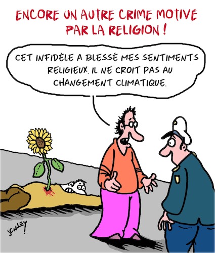 Cartoon: Crime Religieux (medium) by Karsten Schley tagged crime,religion,changement,climatique,environnement,medias,science,societe,politique,crime,religion,changement,climatique,environnement,medias,science,societe,politique