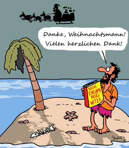 Cartoon: Danke Weihnachtsmann! (medium) by Karsten Schley tagged weihnachten,weihnachtsmann,geschenke,feiertage,religion,christentum,literatur,bücher,lesen,medien,weihnachten,weihnachtsmann,geschenke,feiertage,religion,christentum,literatur,bücher,lesen,medien