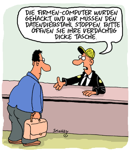 Cartoon: Datendiebstahl (medium) by Karsten Schley tagged computer,wirtschaft,hacker,daten,datendiebstahl,cybercrime,it,sicherheit,infrastruktur,politik,gesellschaft,computer,wirtschaft,hacker,daten,datendiebstahl,cybercrime,it,sicherheit,infrastruktur,politik,gesellschaft