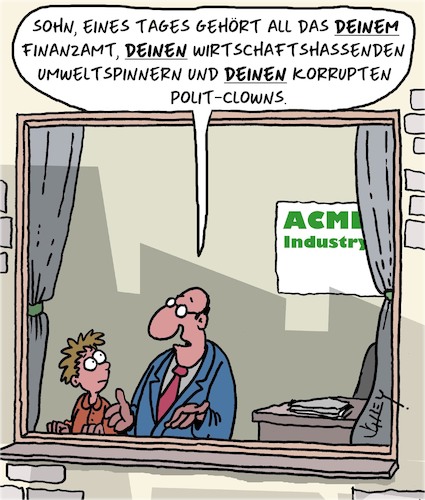 Cartoon: Dein Erbe (medium) by Karsten Schley tagged business,wirtschaft,politik,steuern,umwelt,gewinne,abgaben,alter,erben,familien,business,wirtschaft,politik,steuern,umwelt,gewinne,abgaben,alter,erben,familien