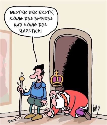 Cartoon: Der König (medium) by Karsten Schley tagged könige,monarchien,politik,diplomatie,geschicklichkeit,medien,comedy,slapstick,gesellschaft,könige,monarchien,politik,diplomatie,geschicklichkeit,medien,comedy,slapstick,gesellschaft