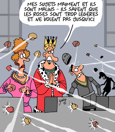 Cartoon: Desir et Realite (medium) by Karsten Schley tagged souverains,sujets,realite,refoulement,societe,politique,souverains,sujets,realite,refoulement,societe,politique