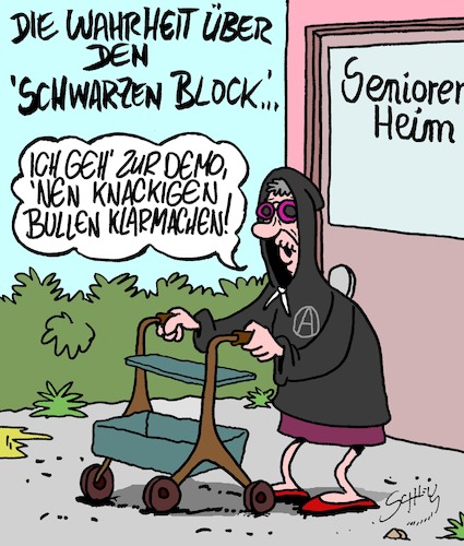 Cartoon: Die Wahrheit!! (medium) by Karsten Schley tagged g20,politik,schwarzer,block,vandalismus,terrorismus,hamburg,polizei,demonstration,gewalt,deutschland,g20,politik,schwarzer,block,vandalismus,terrorismus,hamburg,polizei,demonstration,sex,gewalt,deutschland