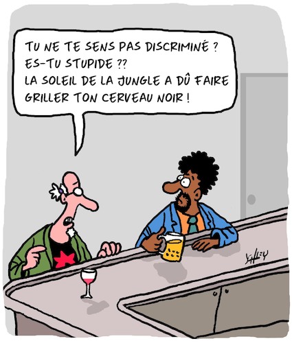 Cartoon: Discrimination! (medium) by Karsten Schley tagged discrimination,racisme,black,lives,matter,politique,hypocrisie,discrimination,racisme,black,lives,matter,politique,hypocrisie
