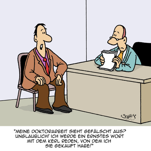 Cartoon: Doktorarbeit (medium) by Karsten Schley tagged bildung,ausbildung,universität,doktoren,doktorarbeit,betrug,kriminalität,wirtschaft,business,bildung,ausbildung,universität,doktoren,doktorarbeit,betrug,kriminalität,wirtschaft,business