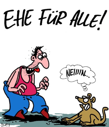 Cartoon: Ehe für alle!! (medium) by Karsten Schley tagged ehe,liebe,heirat,beziehungen,männer,frauen,familien,gesetze,deutschland,politik,gesellschaft,ehe,liebe,heirat,beziehungen,männer,frauen,familien,gesetze,deutschland,politik,gesellschaft