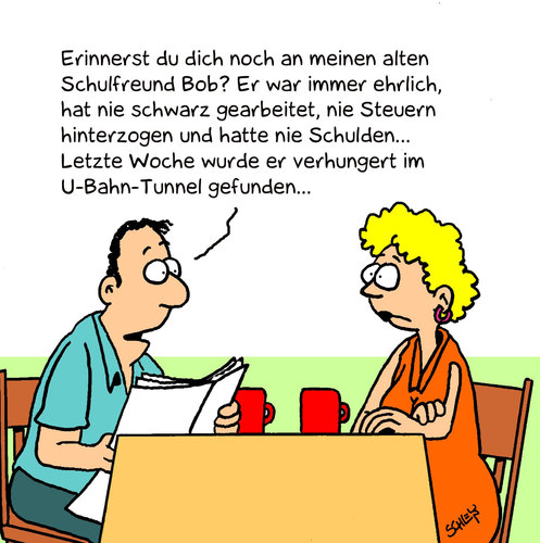 Cartoon: Ehrlich (medium) by Karsten Schley tagged geld,schulden,arbeit,schwarzarbeit,steuern,steuerbetrug,steuerhinterziehung,wirtschaft,gesellschaft,geld,schulden,arbeit,schwarzarbeit,steuern,steuerbetrug,steuerhinterziehung,wirtschaft,gesellschaft,finanzen,kriminalität,ehrlichkeit,ehrlich