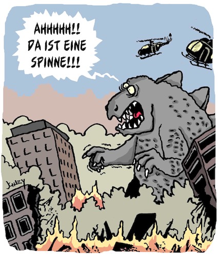 Cartoon: Ein MONSTER!!! (medium) by Karsten Schley tagged godzilla,monster,unterhaltung,horror,filme,kino,comics,medien,gesellschaft,godzilla,monster,unterhaltung,horror,filme,kino,comics,medien,gesellschaft