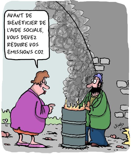 Cartoon: Emissions CO2 (medium) by Karsten Schley tagged nature,environnement,climat,emissions,povrete,aide,sociale,societe,politique,nature,environnement,climat,emissions,povrete,aide,sociale,societe,politique