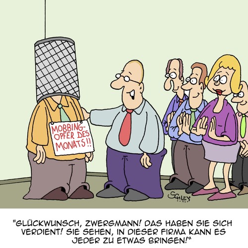 Cartoon: Er hat es weit gebracht! (medium) by Karsten Schley tagged karriere,arbeit,arbeitgeber,arbeitnehmer,wirtschaft,business,aufstieg,ansehen,mobbing,karriere,arbeit,arbeitgeber,arbeitnehmer,wirtschaft,business,aufstieg,ansehen,mobbing