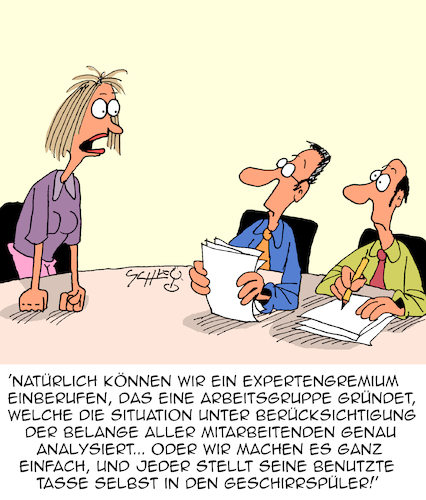 Cartoon: Es ist so einfach (medium) by Karsten Schley tagged wirtschaft,business,management,organisation,arbeitsgruppen,experten,planung,politik,gesellschaft,wirtschaft,business,management,organisation,arbeitsgruppen,experten,planung,politik,gesellschaft