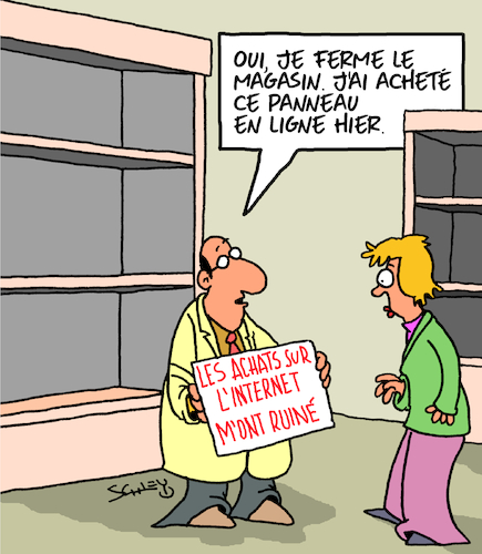 Cartoon: Faillite ! (medium) by Karsten Schley tagged commerce,en,ligne,internet,technologie,ordinateurs,economie,marches,revenus,commerce,en,ligne,internet,technologie,ordinateurs,economie,marches,revenus