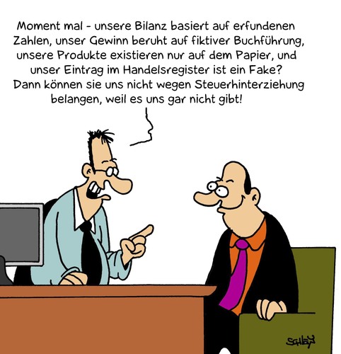 Cartoon: Fiktion (medium) by Karsten Schley tagged wirtschaft,wirtschaftskriminalität,steuern,finanzen,finanzamt,wirtschaftsrecht,bilanzen,bilanzfälschung,profite,unternehmen,unternehmer,wirtschaft,wirtschaftskriminalität,steuern,finanzen,finanzamt,wirtschaftsrecht,bilanzen,bilanzfälschung