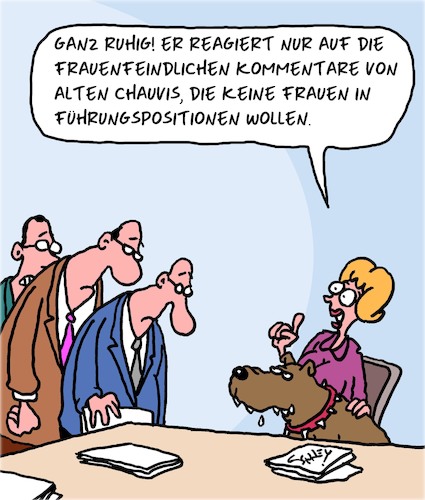 Cartoon: Frauenfeindlich (medium) by Karsten Schley tagged karriere,jobs,business,industrie,einkommen,sexismus,chauvinismus,frauenfeindlichkeit,vorstände,aufsichtsräte,konzerne,männer,frauen,gesellschaft,politik,karriere,jobs,business,industrie,einkommen,sexismus,chauvinismus,frauenfeindlichkeit,vorstände,aufsichtsräte,konzerne,männer,frauen,gesellschaft,politik