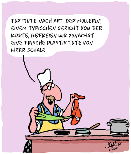 Cartoon: Frisch und gesund (medium) by Karsten Schley tagged plastikmüll,umweltzerstörung,meere,ozeane,fische,meerestiere,ernährung,menschheit,politik,industrie,kapitalismus,gesellschaft,plastikmüll,umweltzerstörung,meere,ozeane,fische,meerestiere,ernährung,menschheit,politik,industrie,kapitalismus,gesellschaft