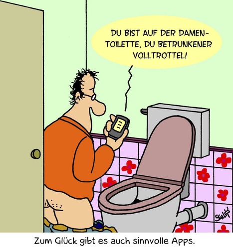 Cartoon: Für Damen (medium) by Karsten Schley tagged iphones,smartphones,mobiltelefone,alkohol,alkoholmißbrauch,gesundheit,technik,kommunikation,iphones,smartphones,mobiltelefone,alkohol,alkoholmißbrauch,gesundheit,technik,kommunikation